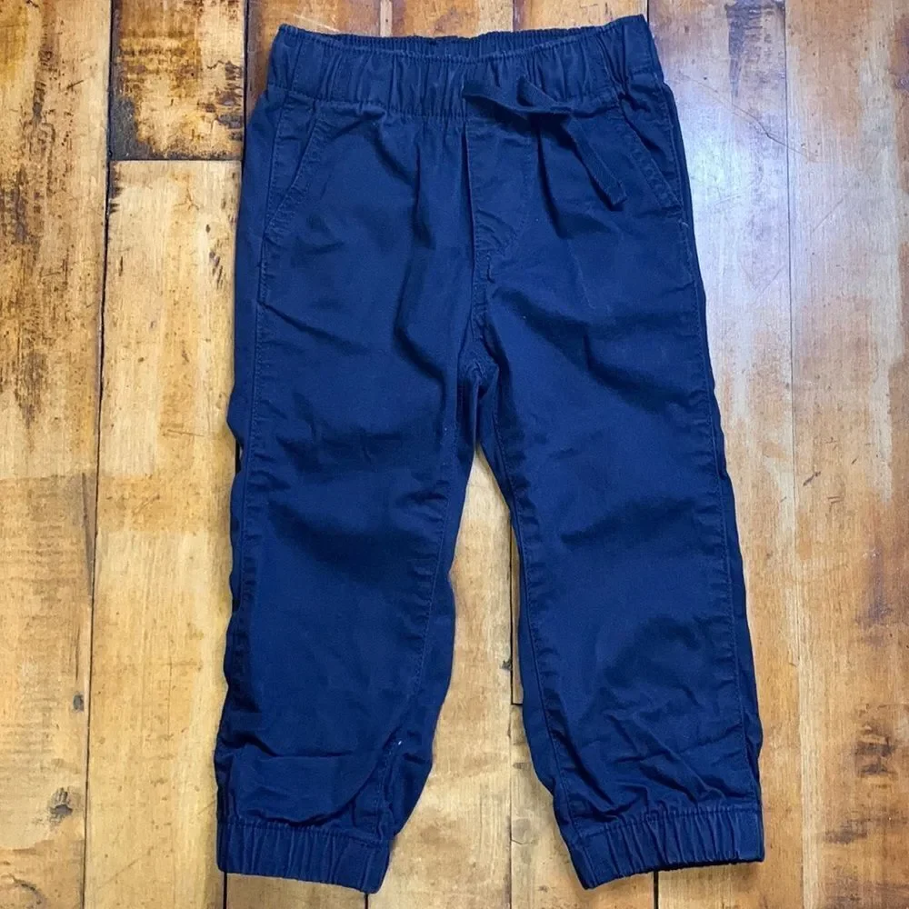 Gap pants 2T blue jogger cotton elastic waist spring easter lightweight